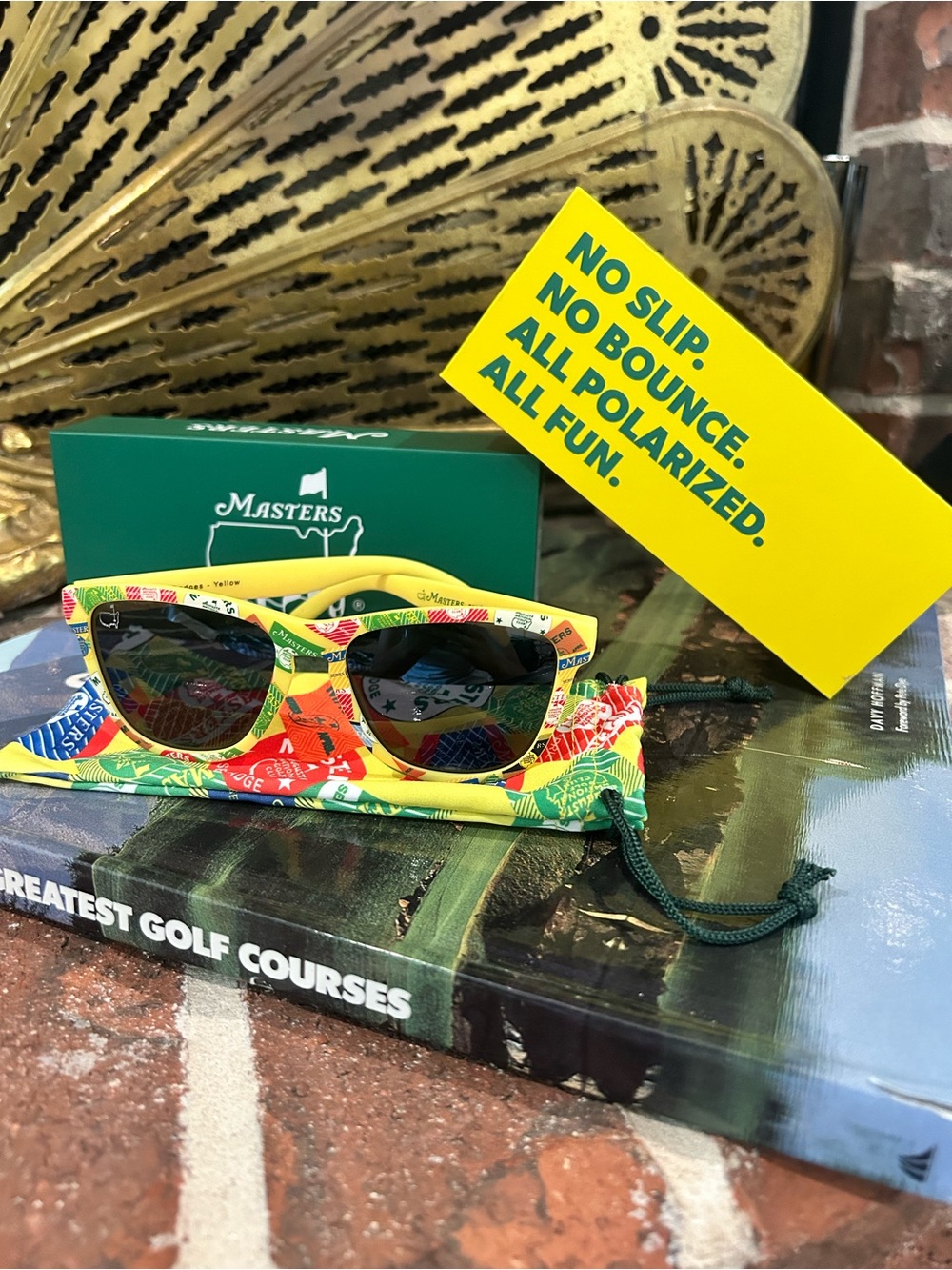 Masters x goodr OG The Badges Yellow Polarized Sunglasses